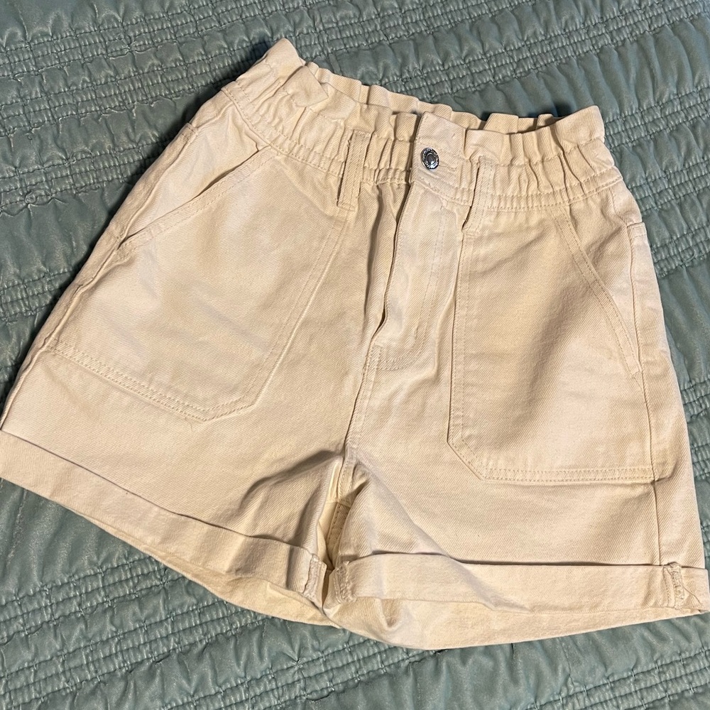 Primark High Waist Tan Shorts